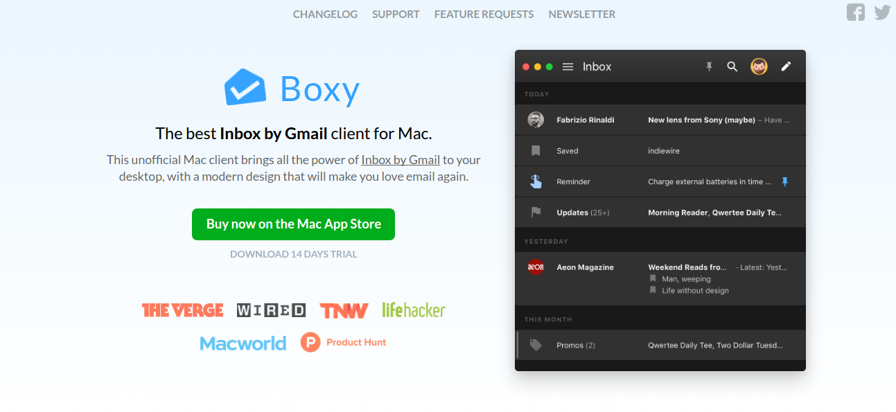 Gmail app for mac
